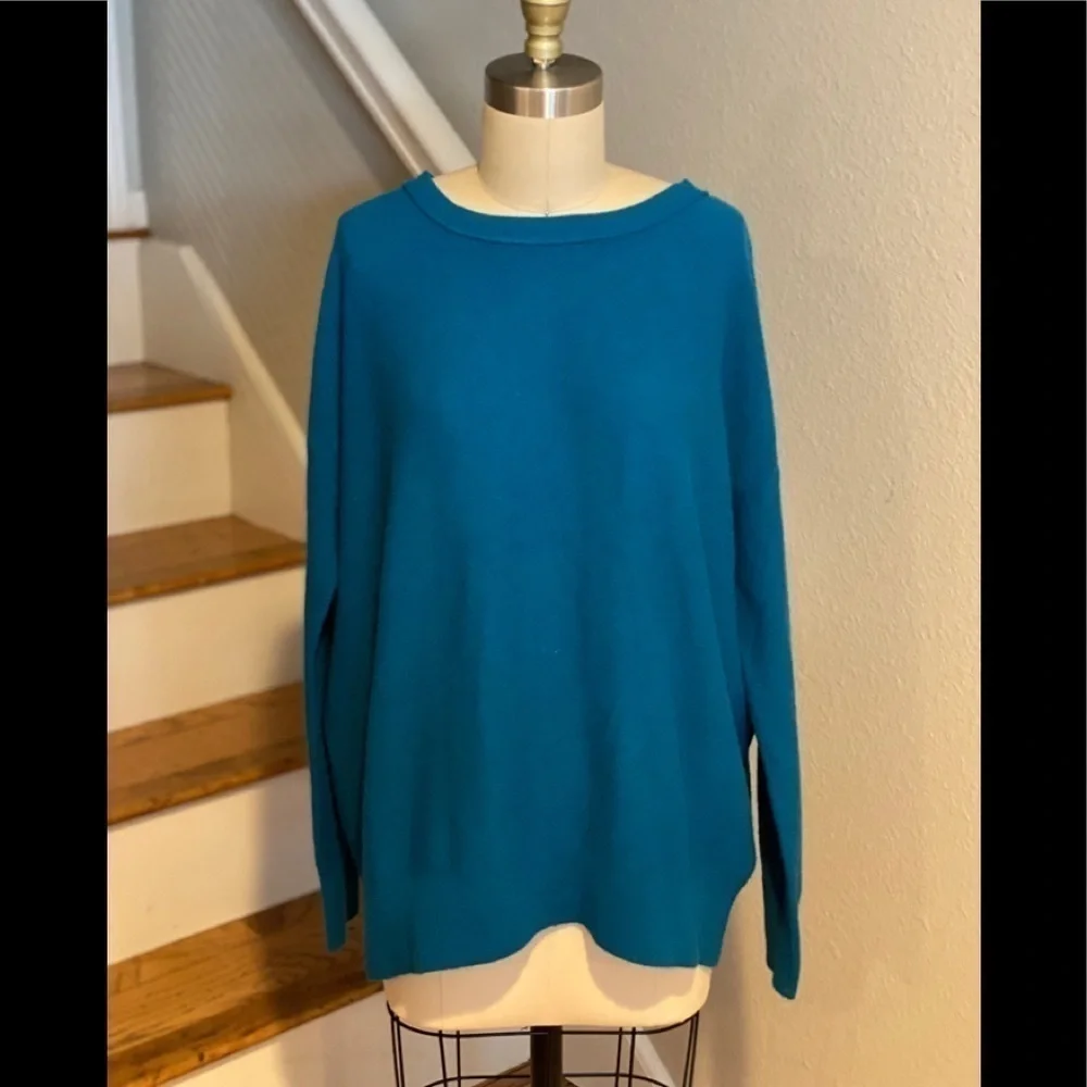 Vince Crewneck Cashmere Pullover Peacock​​​​​​​​​​